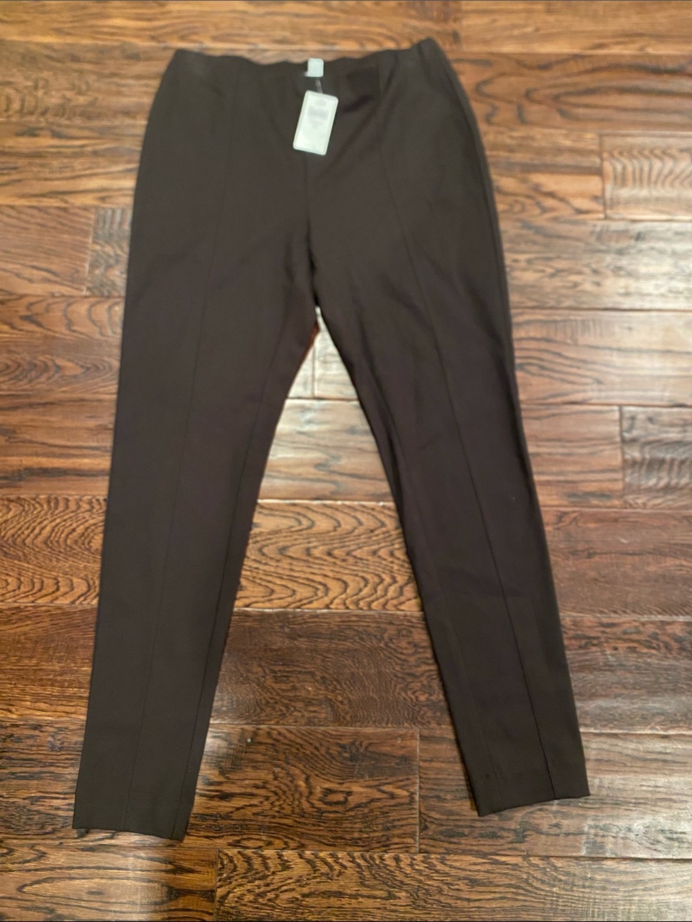 J. Jill Slim Tapered Pull-On Ponte Pants in Brown M NWT